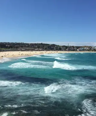 Surfe am Bondi Beach